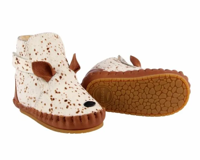 Donsje Amsterdam Shoes Baby Kapi Exclusive Bambi Spotted Cow Hair