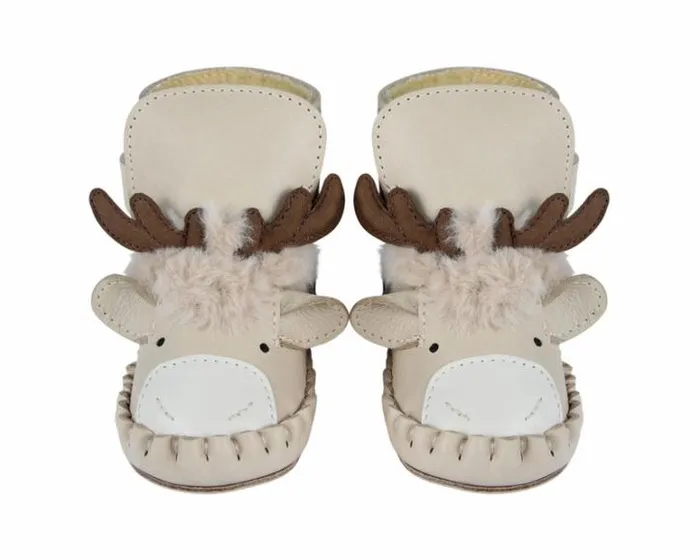 Donsje Amsterdam Shoes Baby Kapi Exclusive Booties Ivory Classic Leather