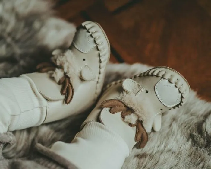 Donsje Amsterdam Shoes Baby Kapi Exclusive Booties Ivory Classic Leather