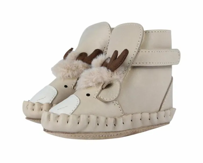 Donsje Amsterdam Shoes Baby Kapi Exclusive Booties Ivory Classic Leather