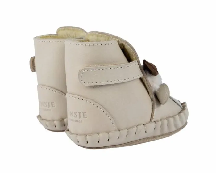 Donsje Amsterdam Shoes Baby Kapi Exclusive Booties Ivory Classic Leather