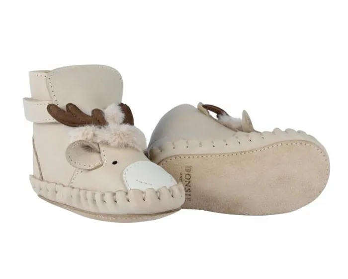 Donsje Amsterdam Shoes Baby Kapi Exclusive Booties Ivory Classic Leather