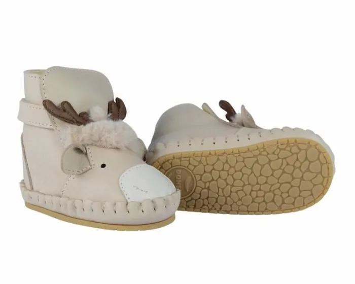 Donsje Amsterdam Shoes Baby Kapi Exclusive Booties Ivory Classic Leather