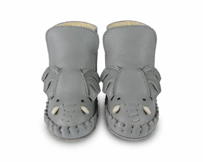 Donsje Amsterdam Shoes Baby Kapi Special Elephant Grey Leather