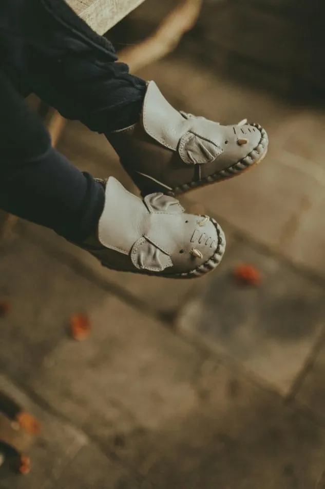 Donsje Amsterdam Shoes Baby Kapi Special Elephant Grey Leather