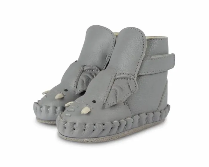 Donsje Amsterdam Shoes Baby Kapi Special Elephant Grey Leather