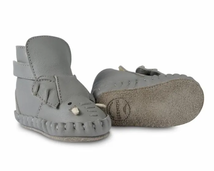 Donsje Amsterdam Shoes Baby Kapi Special Elephant Grey Leather