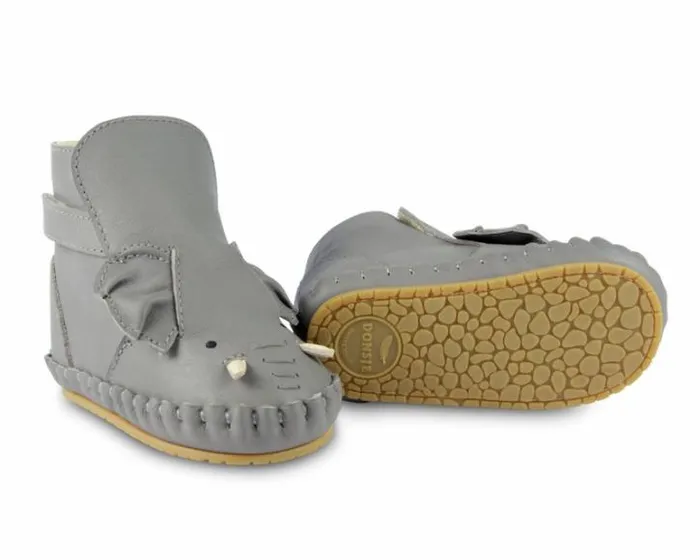 Donsje Amsterdam Shoes Baby Kapi Special Elephant Grey Leather
