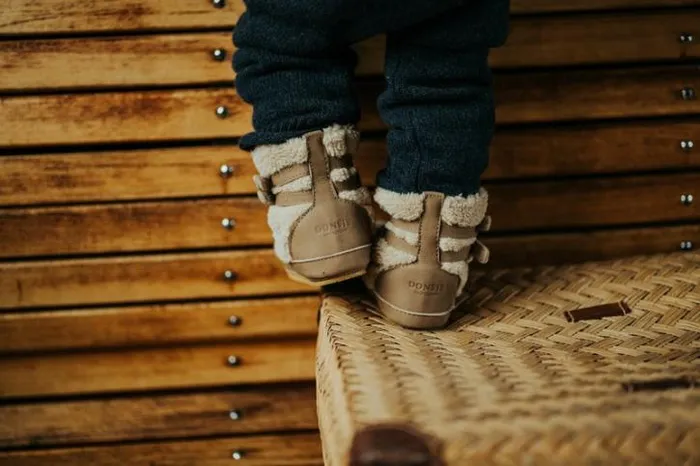 Donsje Amsterdam Shoes Baby Larisso Booties Truffle Nubuck