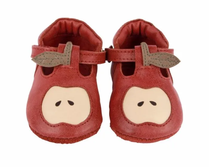 Donsje Amsterdam Shoes Baby Nanoe Shoes Scarlet Classic Leather