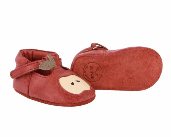 Donsje Amsterdam Shoes Baby Nanoe Shoes Scarlet Classic Leather