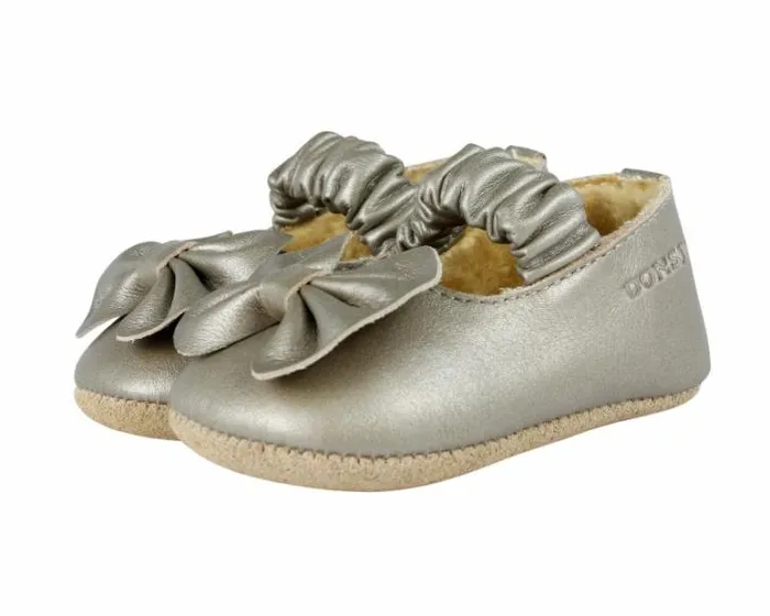 Donsje Amsterdam Shoes Baby Neni Ballerinas Champagne Metallic Leather