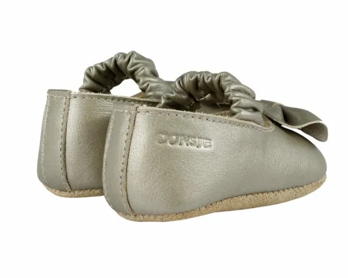 Donsje Amsterdam Shoes Baby Neni Ballerinas Champagne Metallic Leather