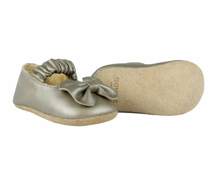 Donsje Amsterdam Shoes Baby Neni Ballerinas Champagne Metallic Leather