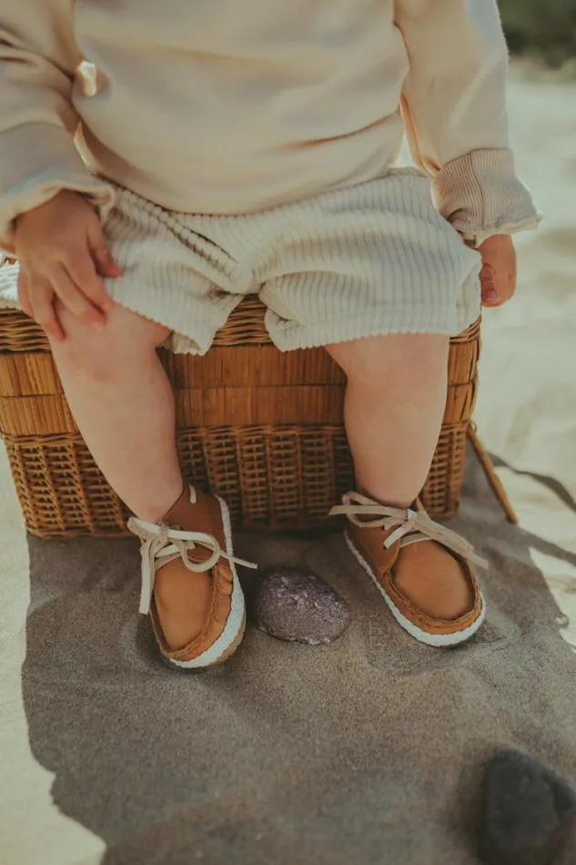 Donsje Amsterdam Shoes Baby Noud Camel Classic Leather
