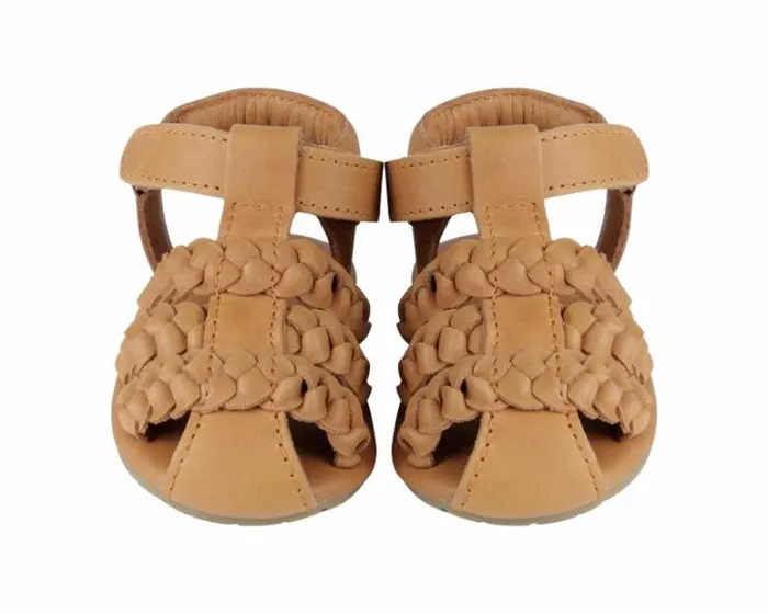Donsje Amsterdam Shoes Baby Pam Sandals Camel Classic Leather
