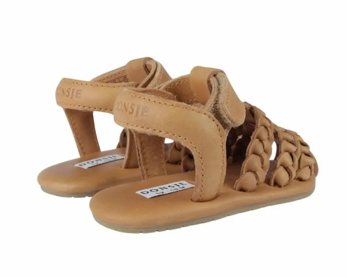 Donsje Amsterdam Shoes Baby Pam Sandals Camel Classic Leather
