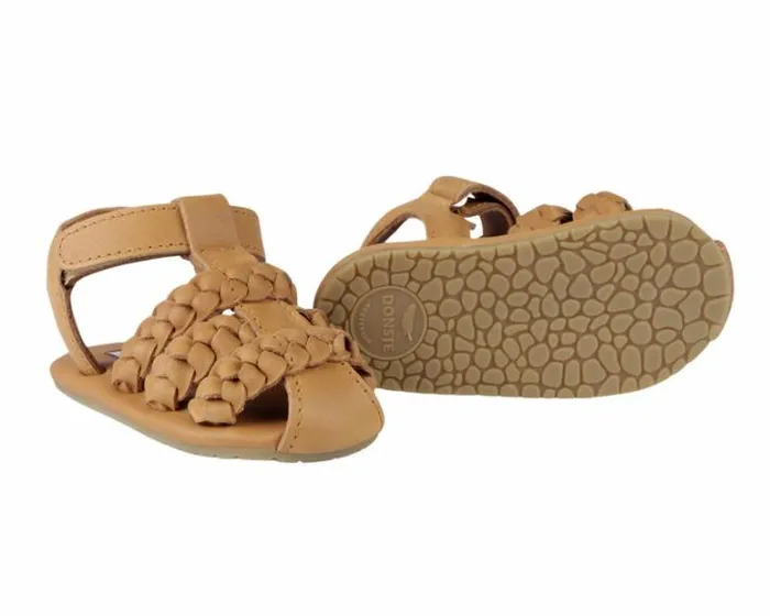 Donsje Amsterdam Shoes Baby Pam Sandals Camel Classic Leather