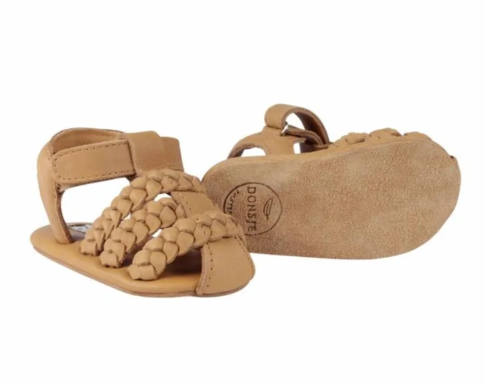 Donsje Amsterdam Shoes Baby Pam Sandals Camel Classic Leather