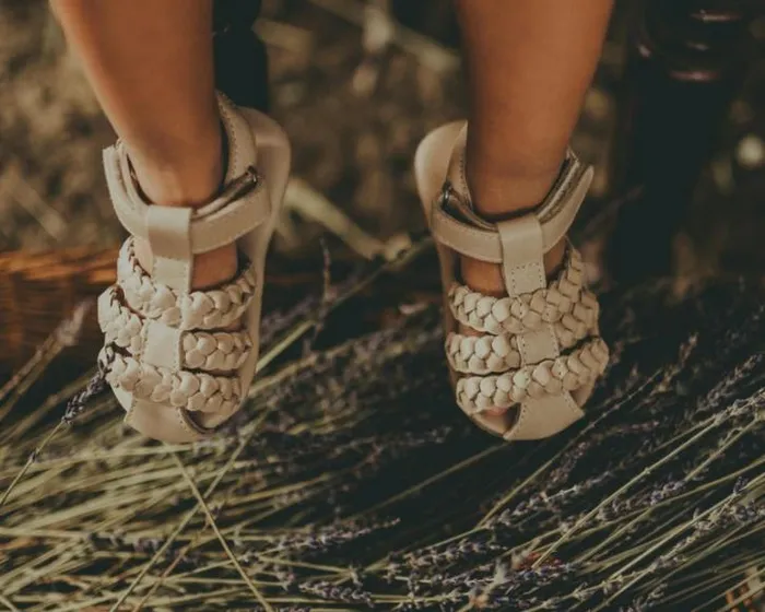 Donsje Amsterdam Shoes Baby Pam Sandals Ivory Classic Leather