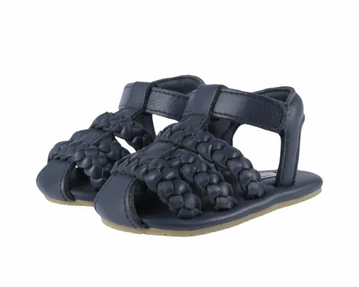 Donsje Amsterdam Shoes Baby Pam Sandals Navy Leather