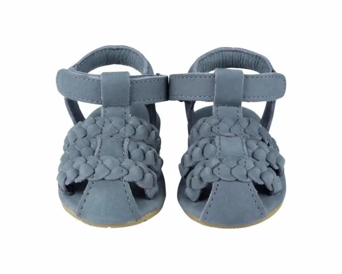 Donsje Amsterdam Shoes Baby Pam Sandals Petrol Nubuck