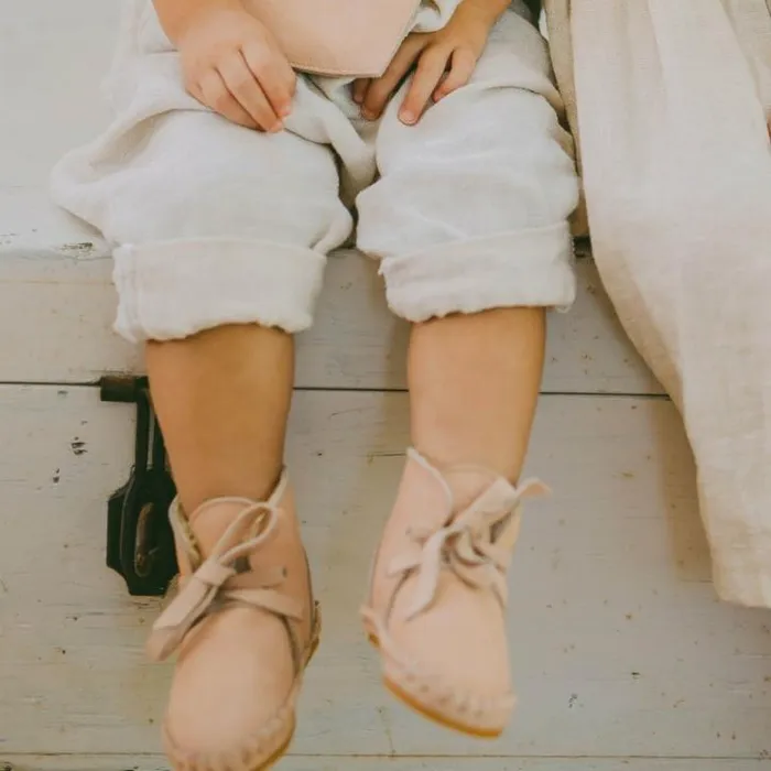 Donsje Amsterdam Shoes Baby Pina Classic Booties Powder Nubuck