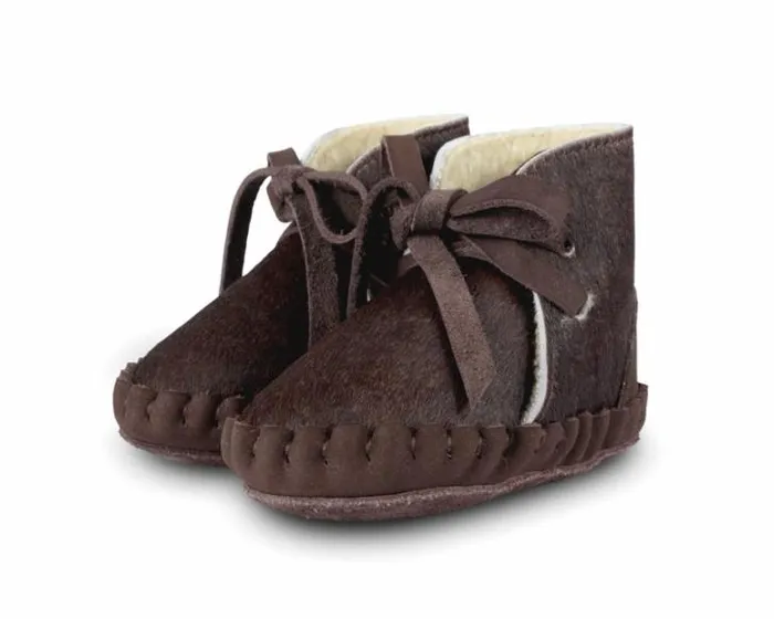 Donsje Amsterdam Shoes Baby Pina Exclusive Brown Cow Hair
