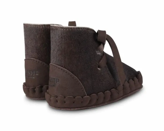 Donsje Amsterdam Shoes Baby Pina Exclusive Brown Cow Hair