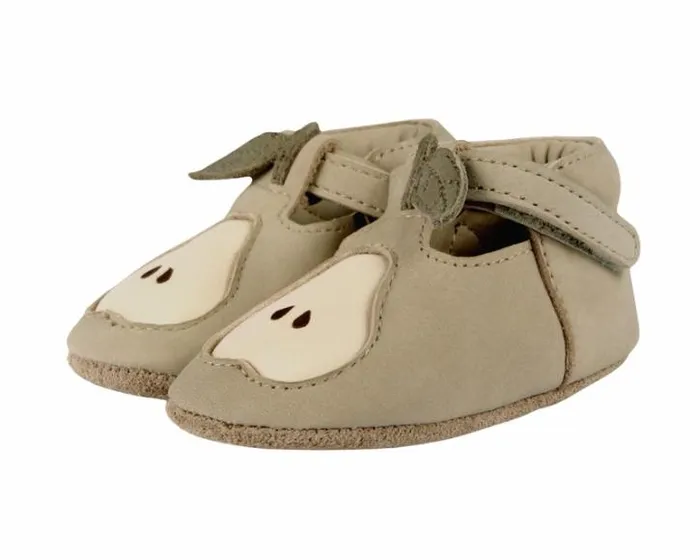 Donsje Amsterdam Shoes Baby Qanoe Shoes Taupe Leather