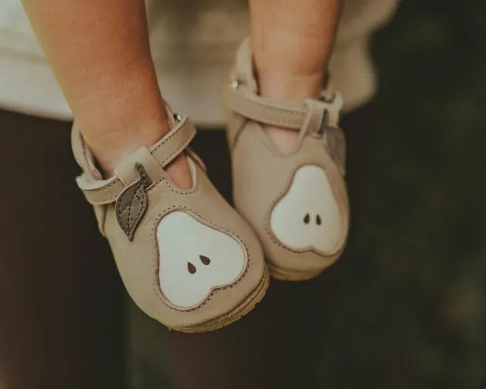 Donsje Amsterdam Shoes Baby Qanoe Shoes Taupe Leather