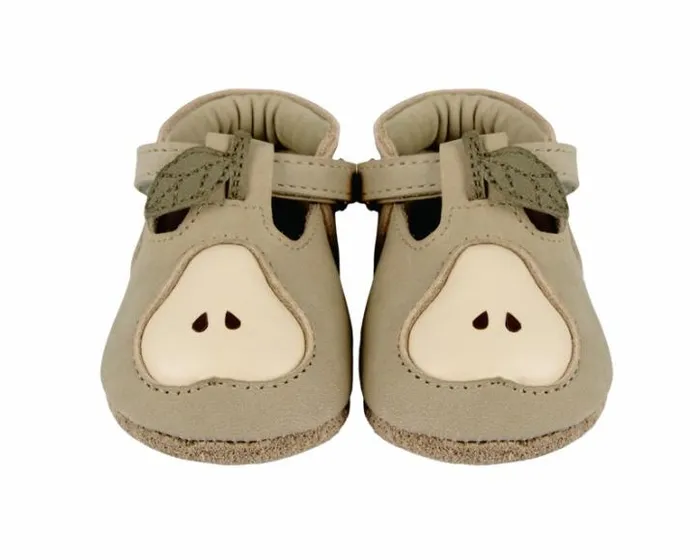 Donsje Amsterdam Shoes Baby Qanoe Shoes Taupe Leather