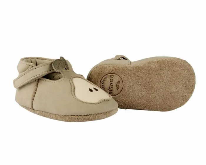 Donsje Amsterdam Shoes Baby Qanoe Shoes Taupe Leather