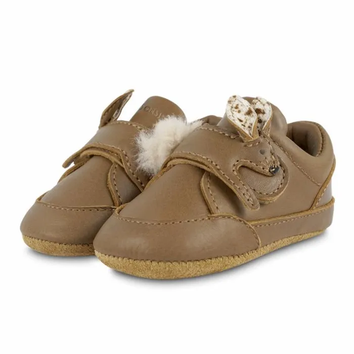 Donsje Amsterdam Shoes Baby Rere Sneakers Cognac Classic Leather