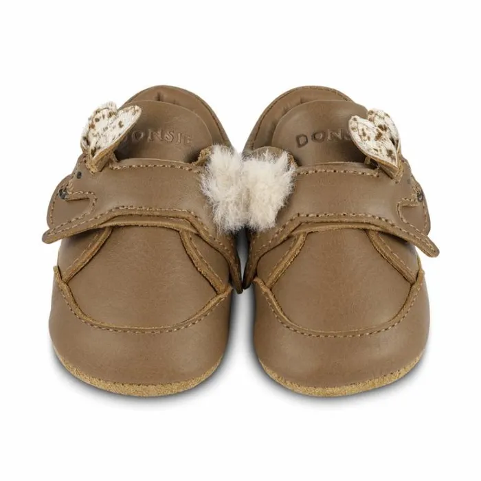 Donsje Amsterdam Shoes Baby Rere Sneakers Cognac Classic Leather