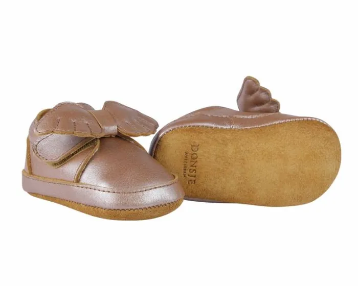 Donsje Amsterdam Shoes Baby Sela Clay Metallic Leather