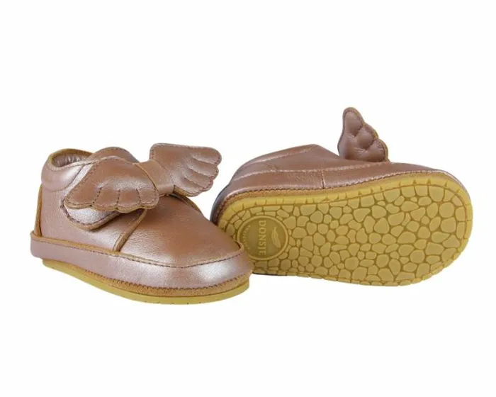 Donsje Amsterdam Shoes Baby Sela Clay Metallic Leather