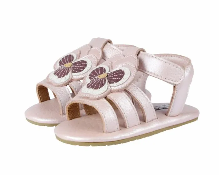 Donsje Amsterdam Shoes Baby Tuti Fields Sandals Rose Metallic Leather