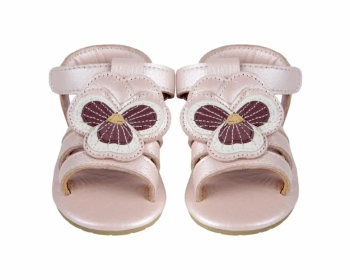 Donsje Amsterdam Shoes Baby Tuti Fields Sandals Rose Metallic Leather