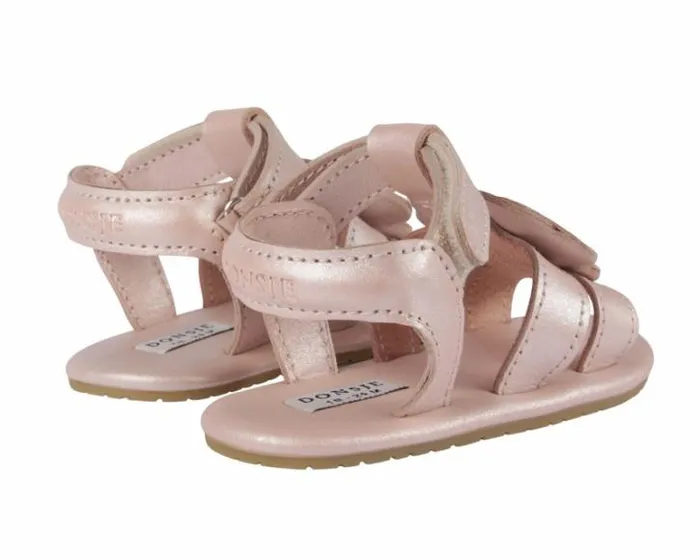 Donsje Amsterdam Shoes Baby Tuti Fields Sandals Rose Metallic Leather