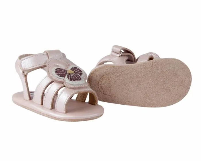Donsje Amsterdam Shoes Baby Tuti Fields Sandals Rose Metallic Leather
