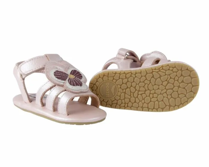 Donsje Amsterdam Shoes Baby Tuti Fields Sandals Rose Metallic Leather