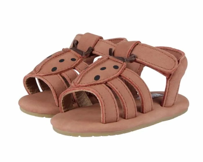 Donsje Amsterdam Shoes Baby Tuti Sky Sandals Walnut Nubuck