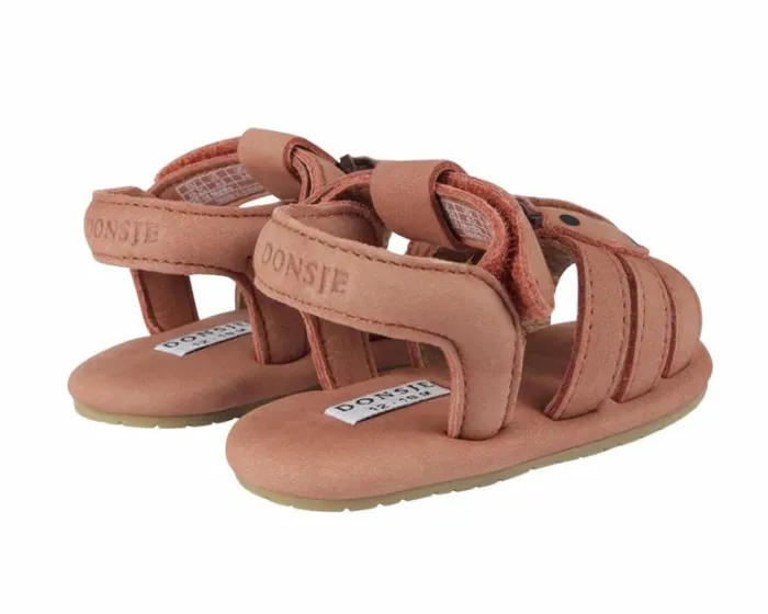 Donsje Amsterdam Shoes Baby Tuti Sky Sandals Walnut Nubuck