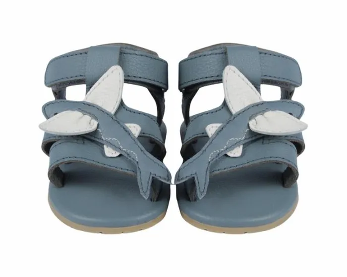 Donsje Amsterdam Shoes Baby Ushy Blue Stone Leather
