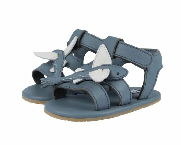 Donsje Amsterdam Shoes Baby Ushy Blue Stone Leather