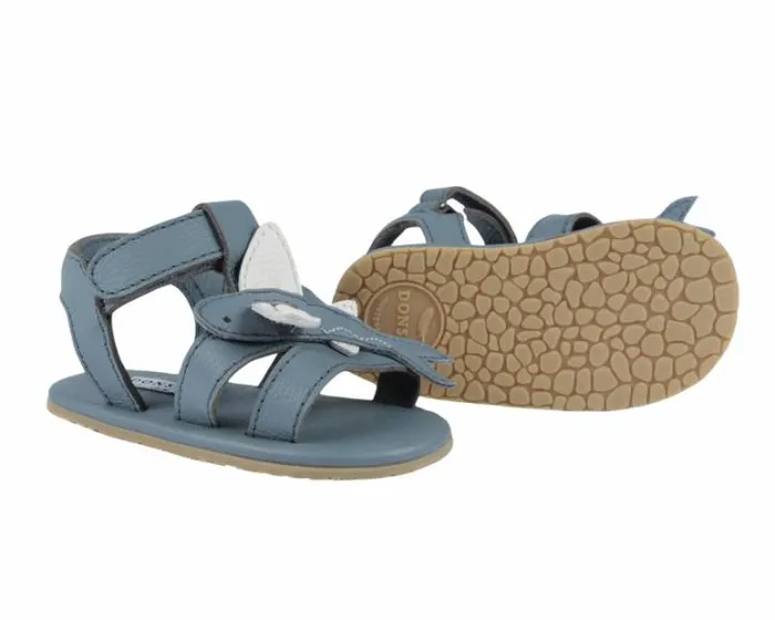 Donsje Amsterdam Shoes Baby Ushy Blue Stone Leather