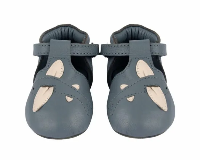 Donsje Amsterdam Shoes Baby Zizu Shoes Blue Stone Leather