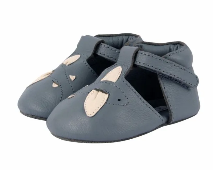 Donsje Amsterdam Shoes Baby Zizu Shoes Blue Stone Leather