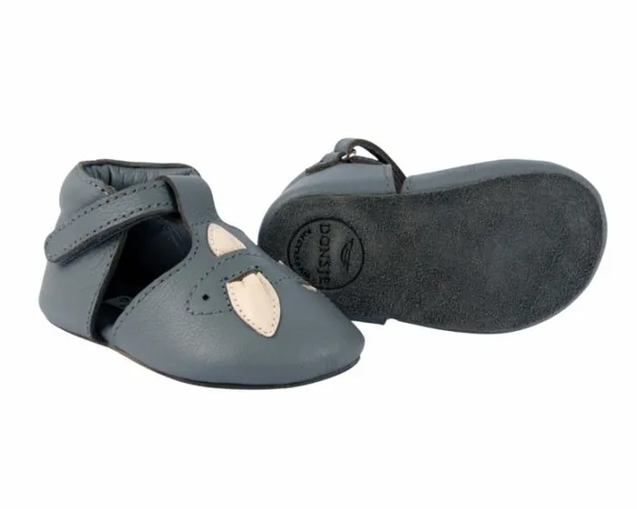 Donsje Amsterdam Shoes Baby Zizu Shoes Blue Stone Leather